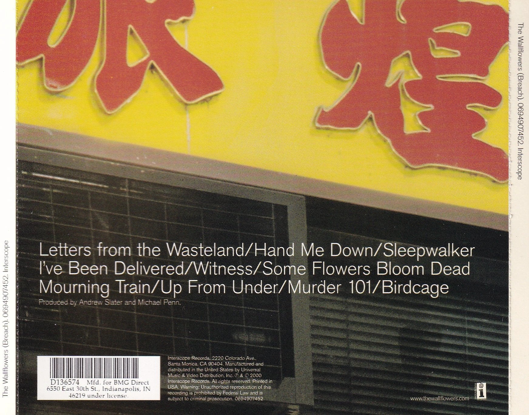 Wallflowers - Breach - CD by TheCDExchange.com