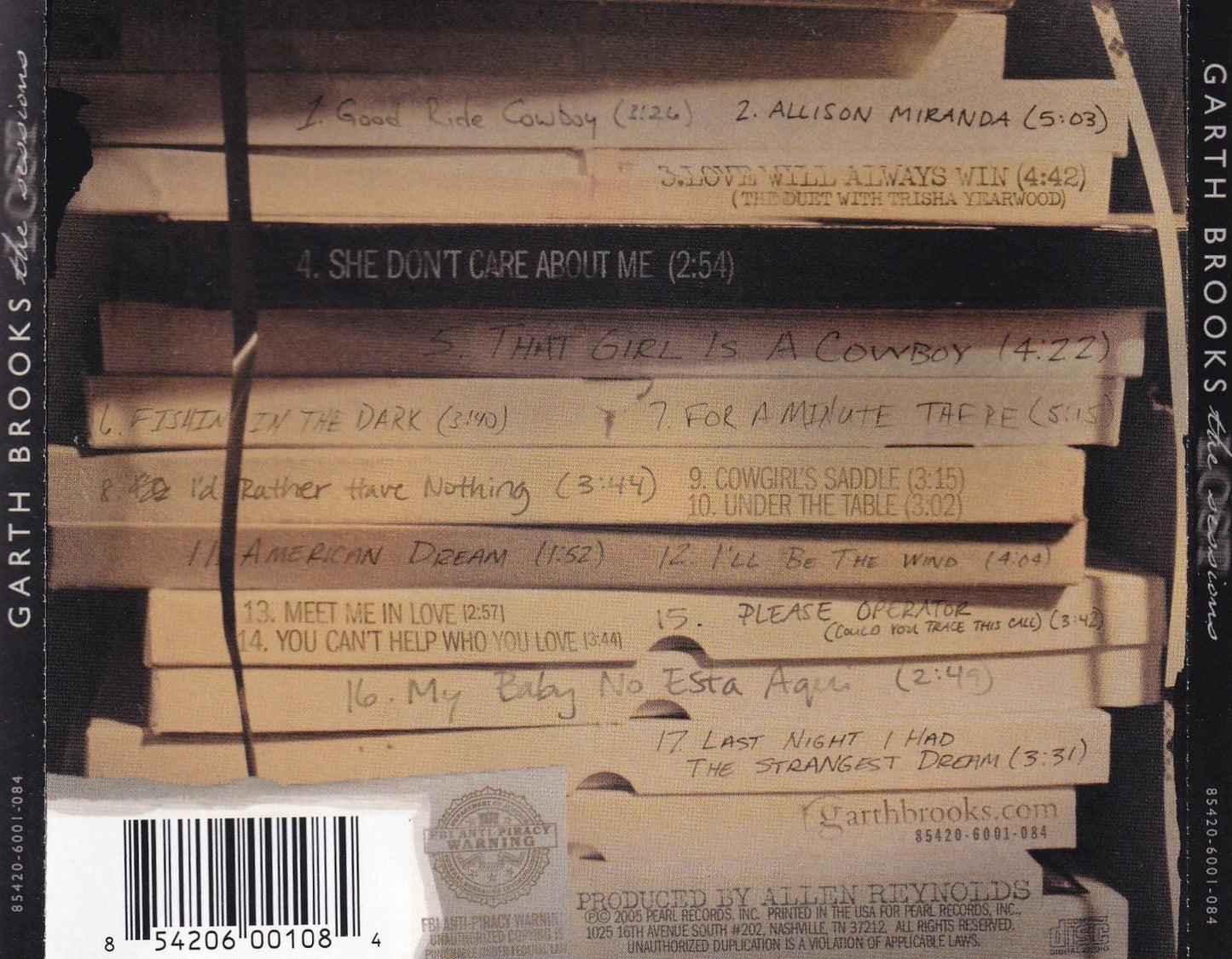 Garth Brooks - The Lost Sessions - CD by TheCDExchange.com