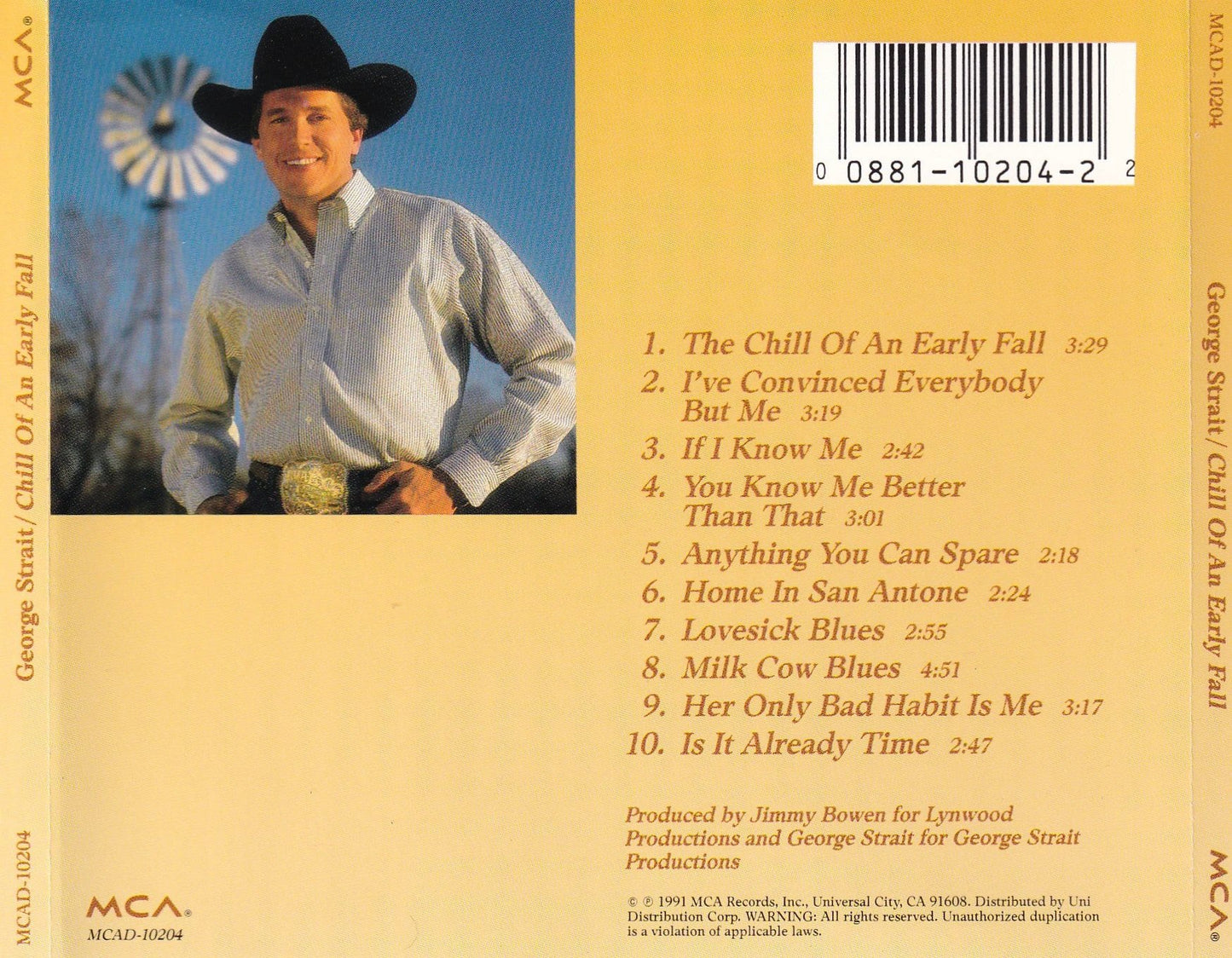 George Strait - Chill of an Early Fall - CD by TheCDExchange.com