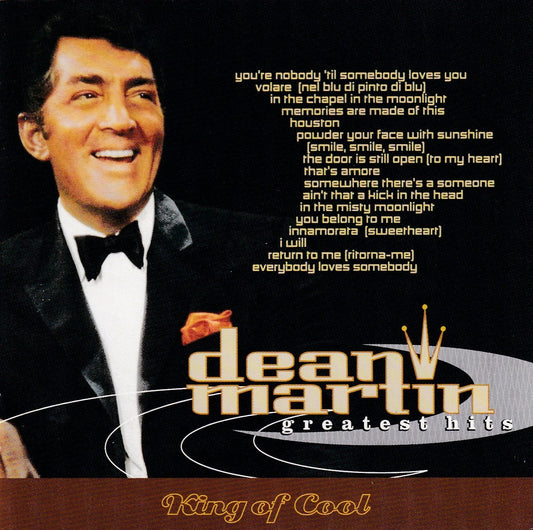 Dean Martin - Greatest Hits King of Cool - CD by TheCDExchange.com