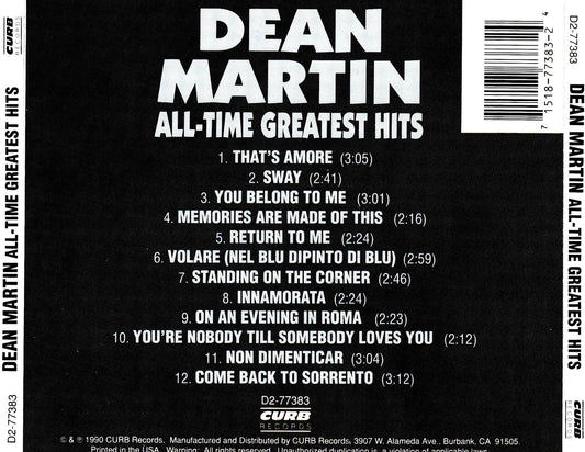 Dean Martin - All-Time Greatest Hits - CD by TheCDExchange.com