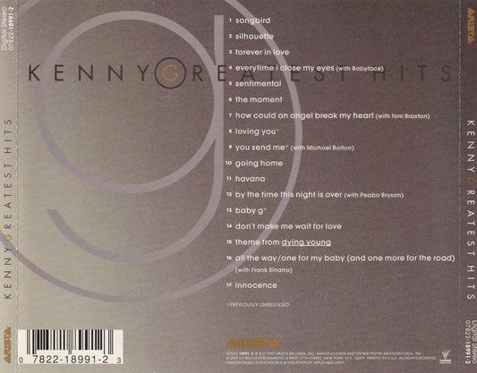Kenny G - Greatest Hits - CD by TheCDExchange.com