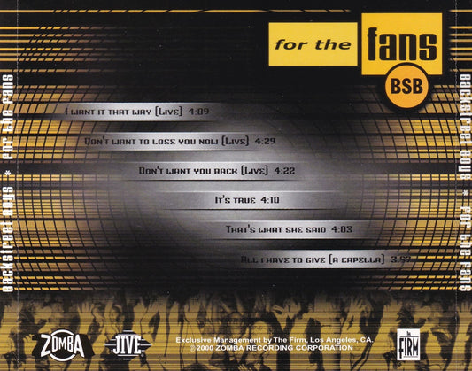 Backstreet Boys - For the Fans - CD by TheCDExchange.com