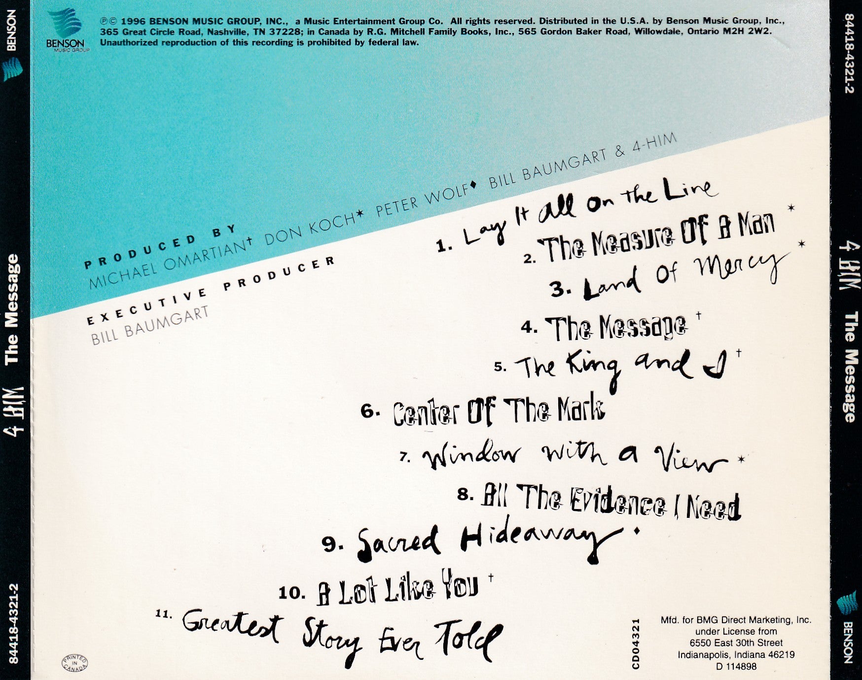 4 Him – The Message - CD the-cd-exchange