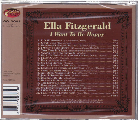 Ella Fitzgerald - I Want to Be Happy - CD the-cd-exchange
