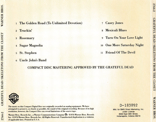 Grateful Dead - The Best Of Skeletons From The Closet - CD