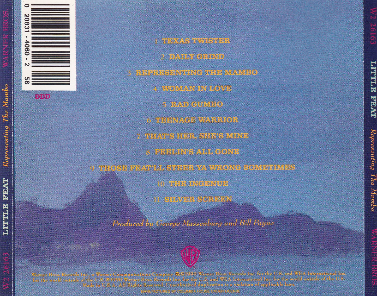 Little Feat - Representing The Mambo - CD