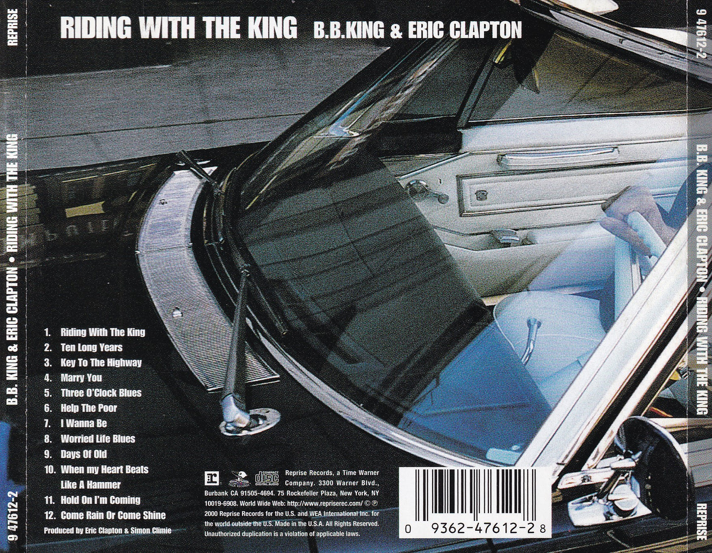 B.B. King & Eric Clapton - Riding With The King - CD