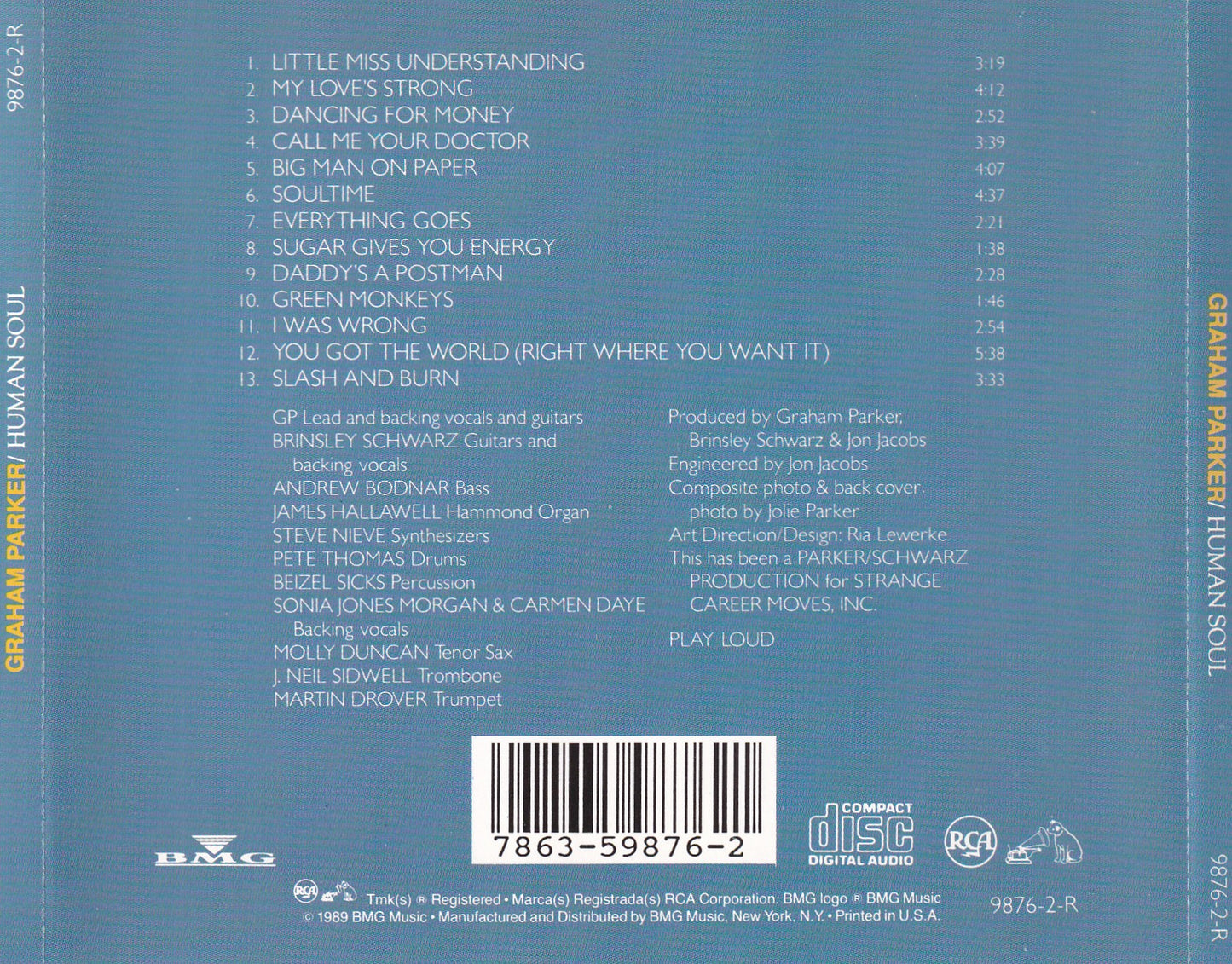 Graham Parker - Human Soul - CD