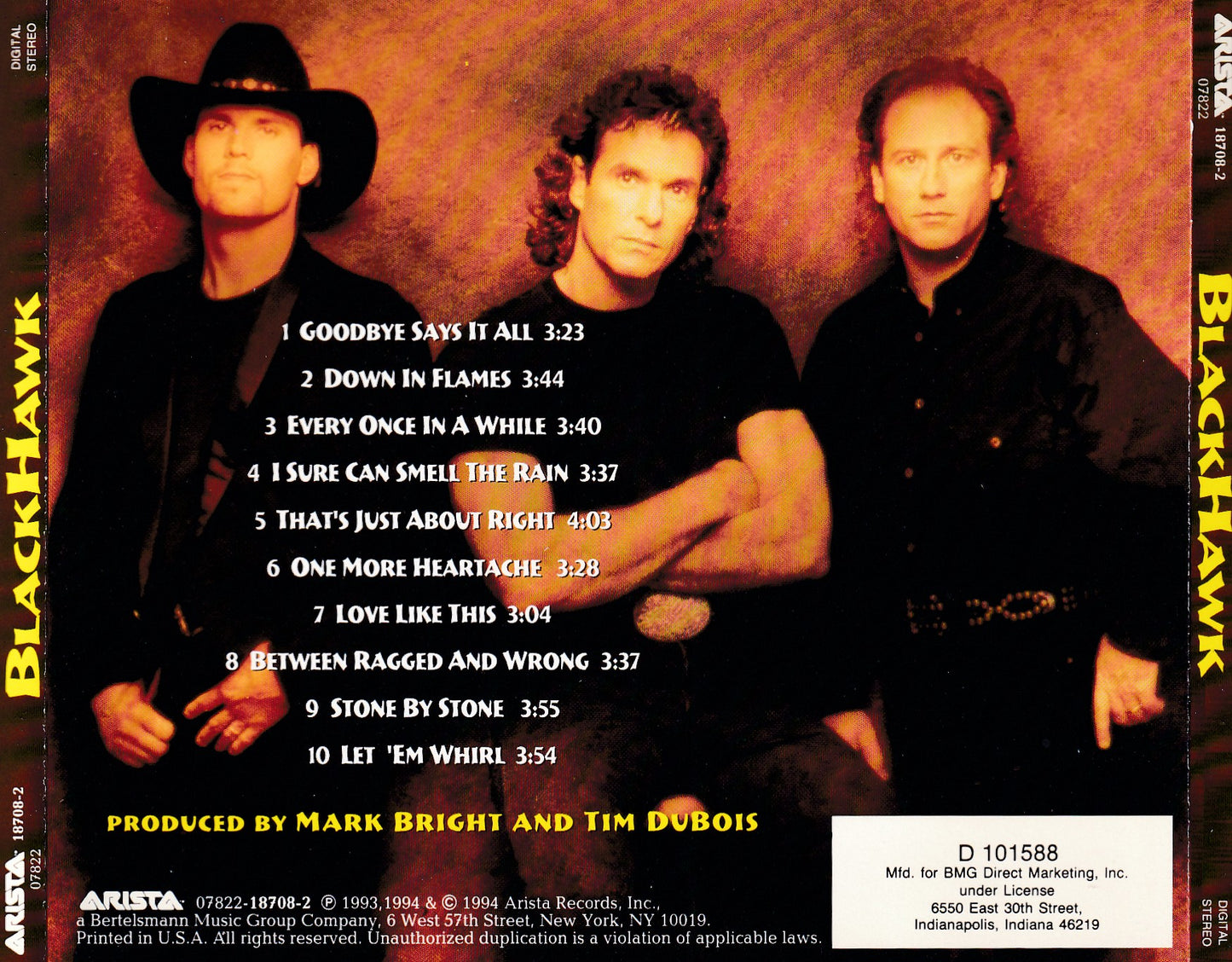 BlackHawk - Self-Titled - CD