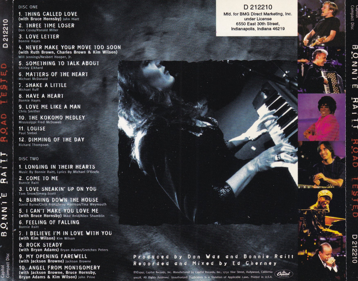Bonnie Raitt - Road Tested - 2 Disc CD