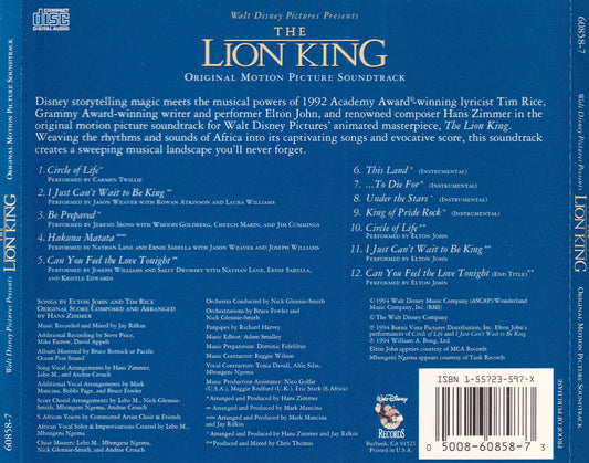Soundtrack - Disney The Lion King - CD