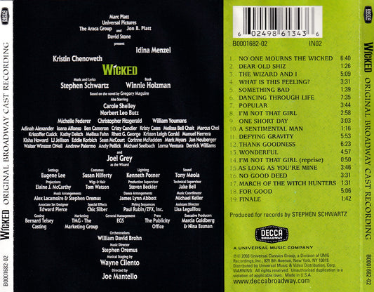Soundtrack - Wicked (2003 Original Broadway Cast) - CD