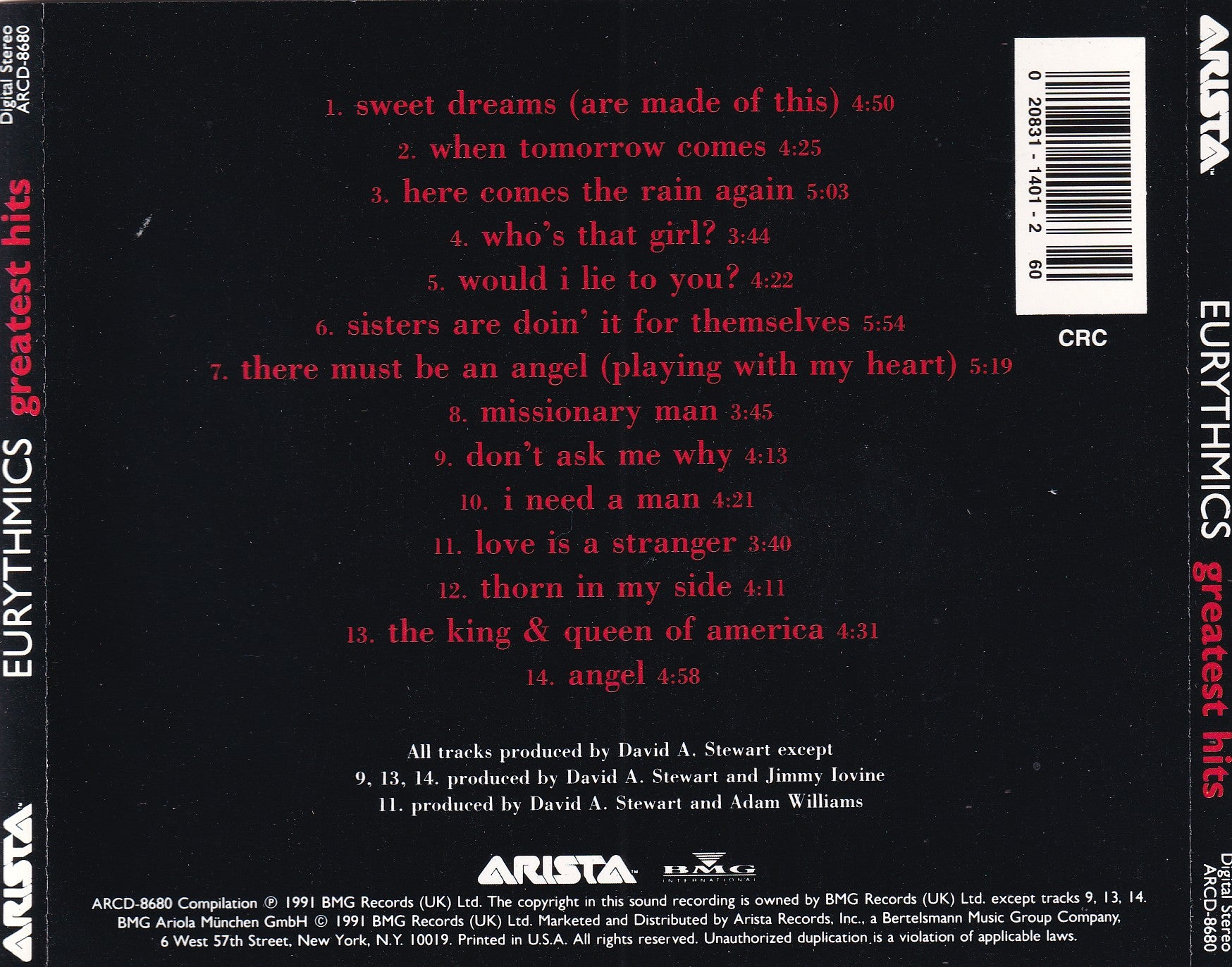 Eurythmics - Greatest Hits - CD