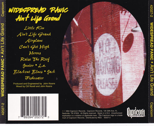 Widespread Panic - Ain't Life Grand - CD