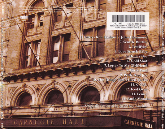 Stevie Ray Vaughan & Double Trouble - Live at Carnegie Hall - CD