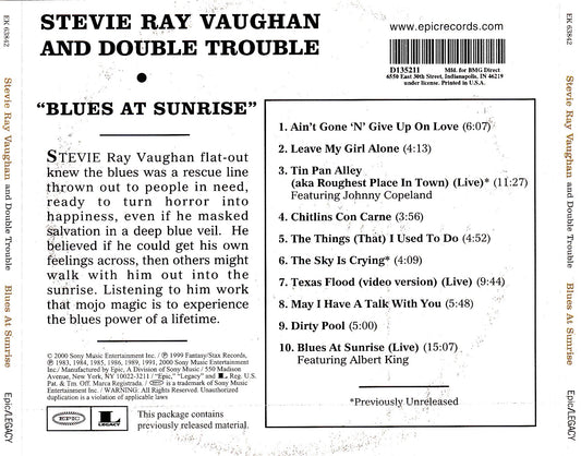 Stevie Ray Vaughan & Double Trouble - Blues At Sunrise - CD