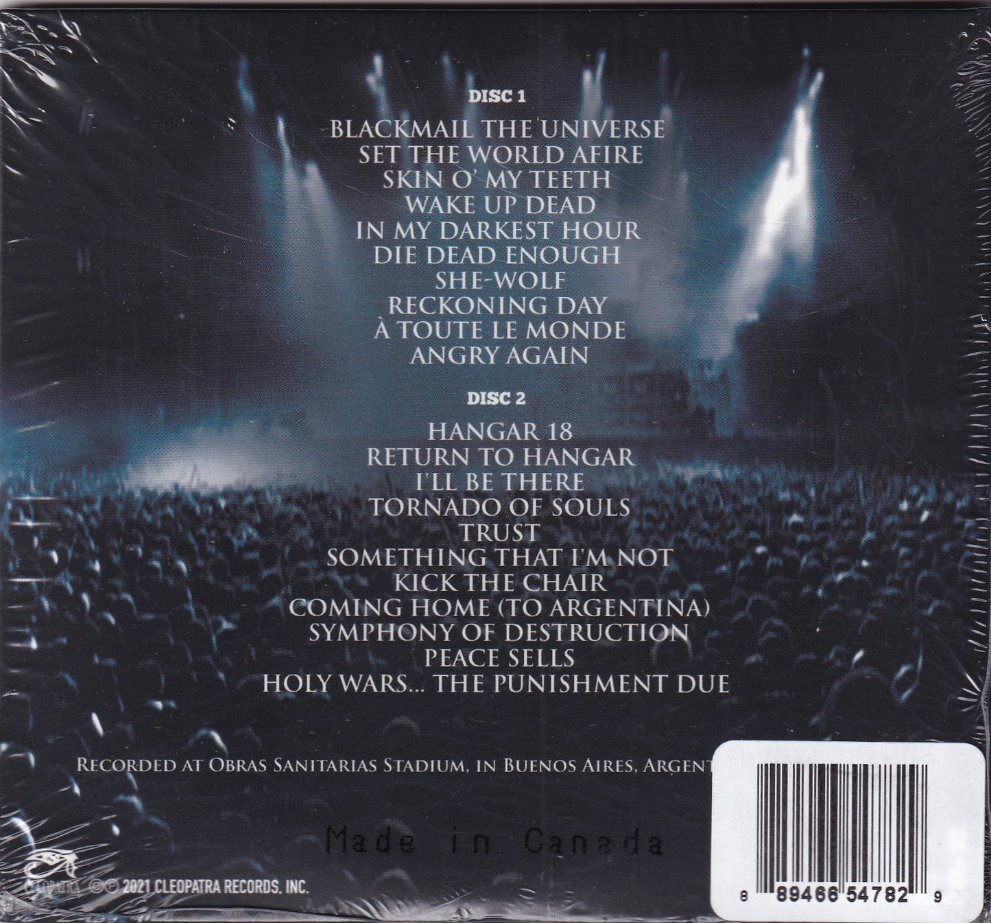 Megadeth - A Night in Buenos Aires - CD