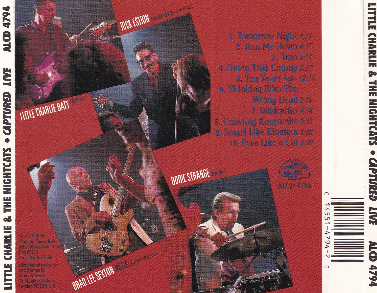Little Charlie & The Nightcats - Captured Live - CD