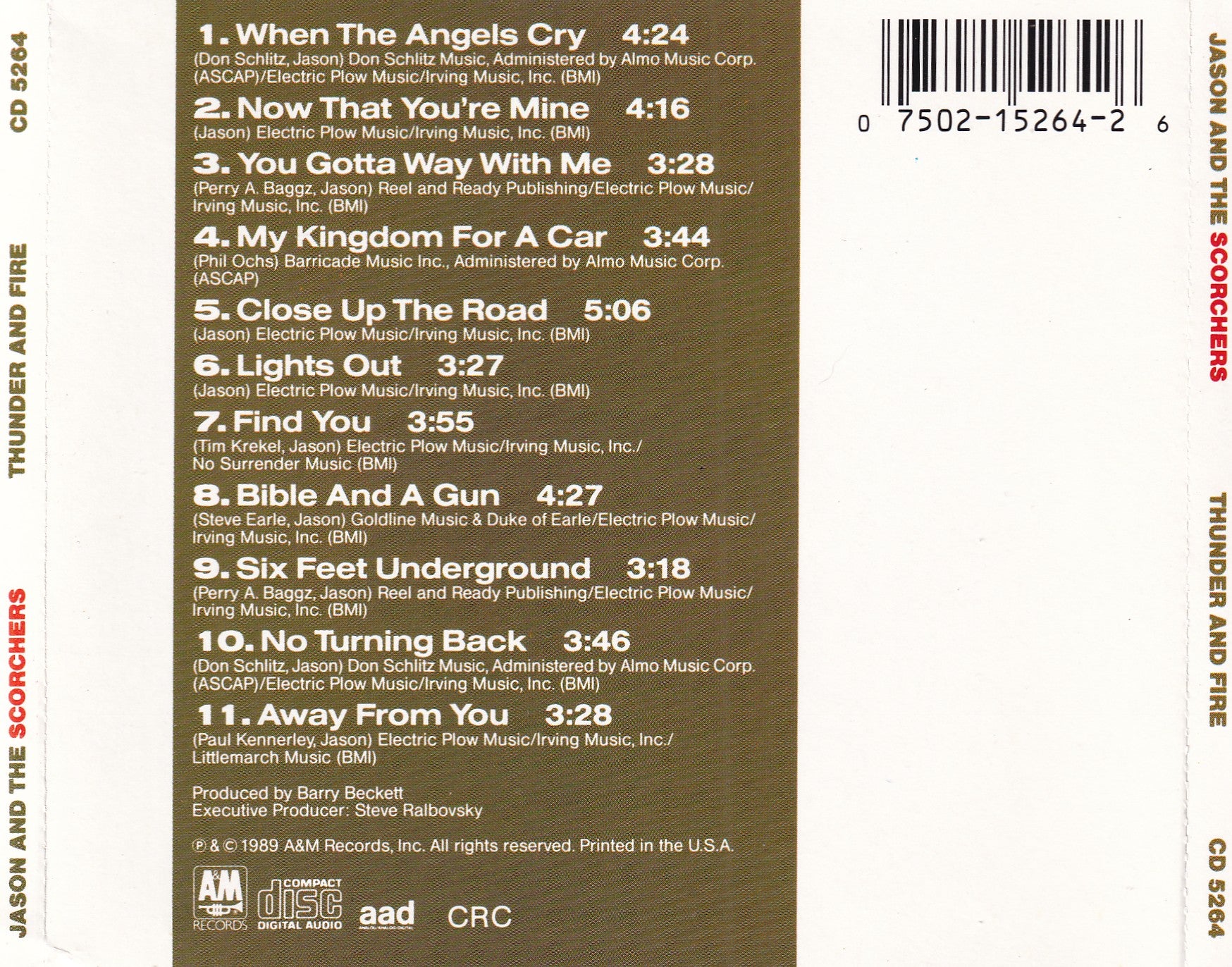 Jason & The Scorchers - Thunder and Fire - CD