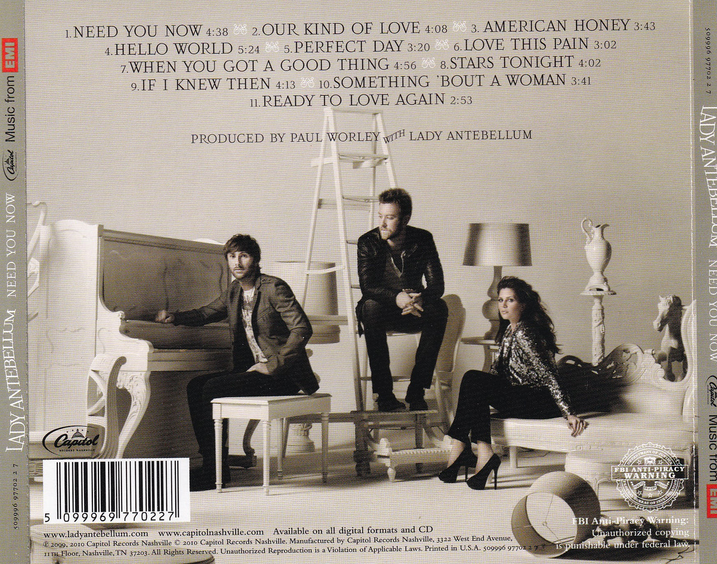 Lady Antebellum - Need You Now - CD