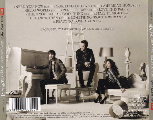 Lady Antebellum - Need You Now - CD