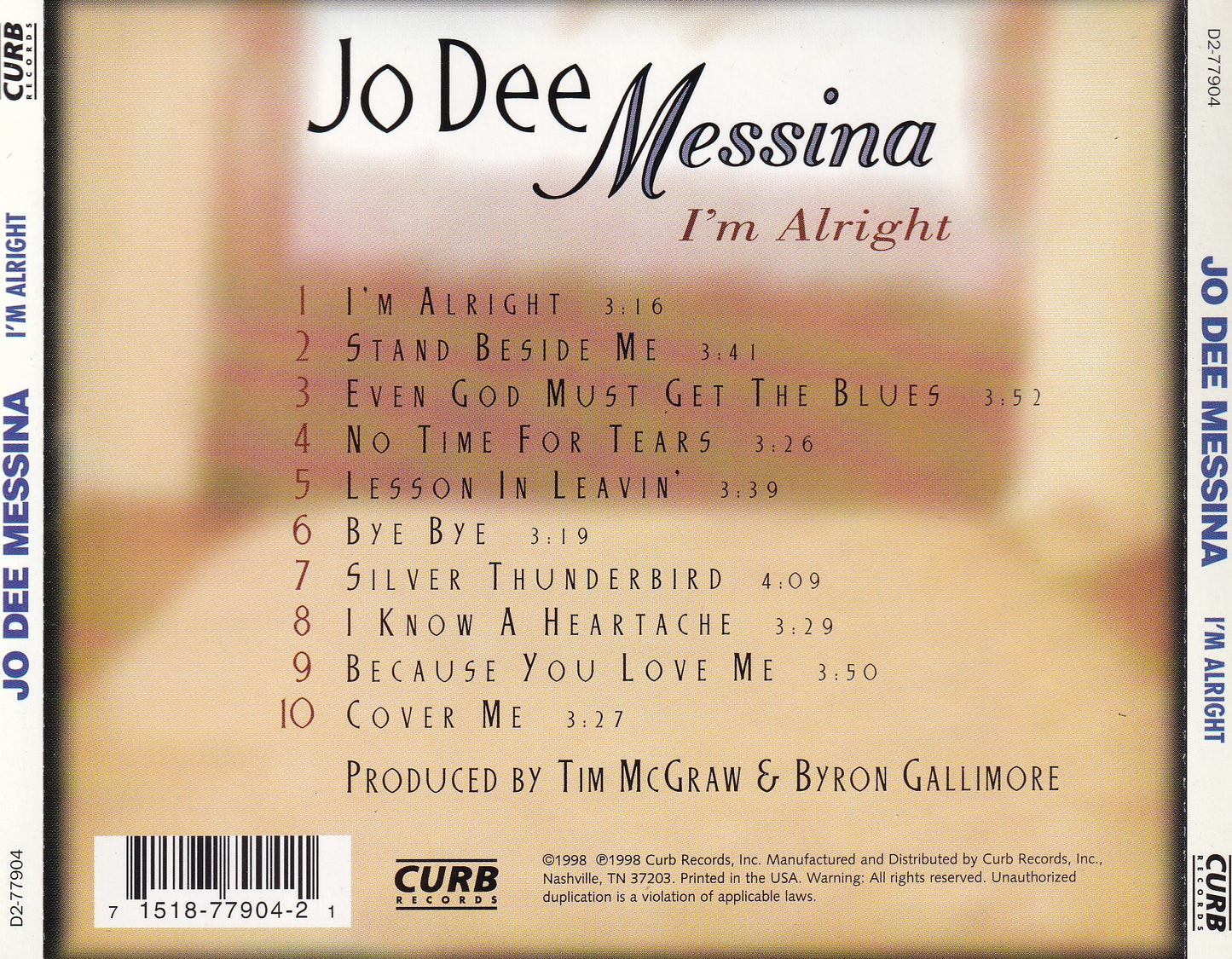 Jo Dee Messina - I'm Alright - CD