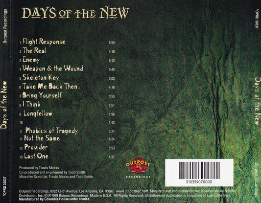 Days Of The New - Self Titled - CD