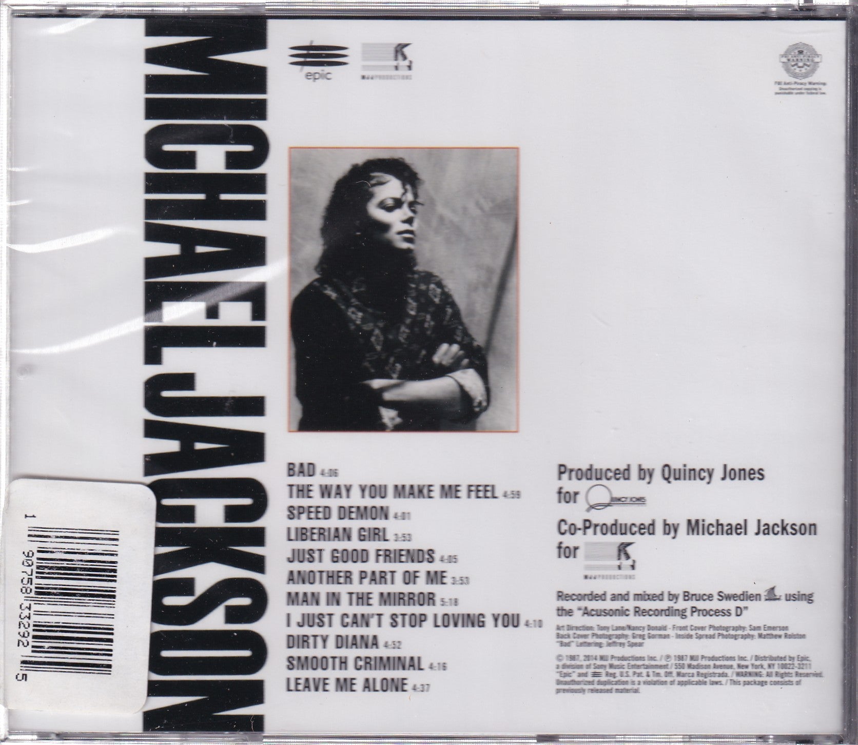洋楽 Delle Del / C.O. The Bad Black CD Michael Jackson - Bad - CD
