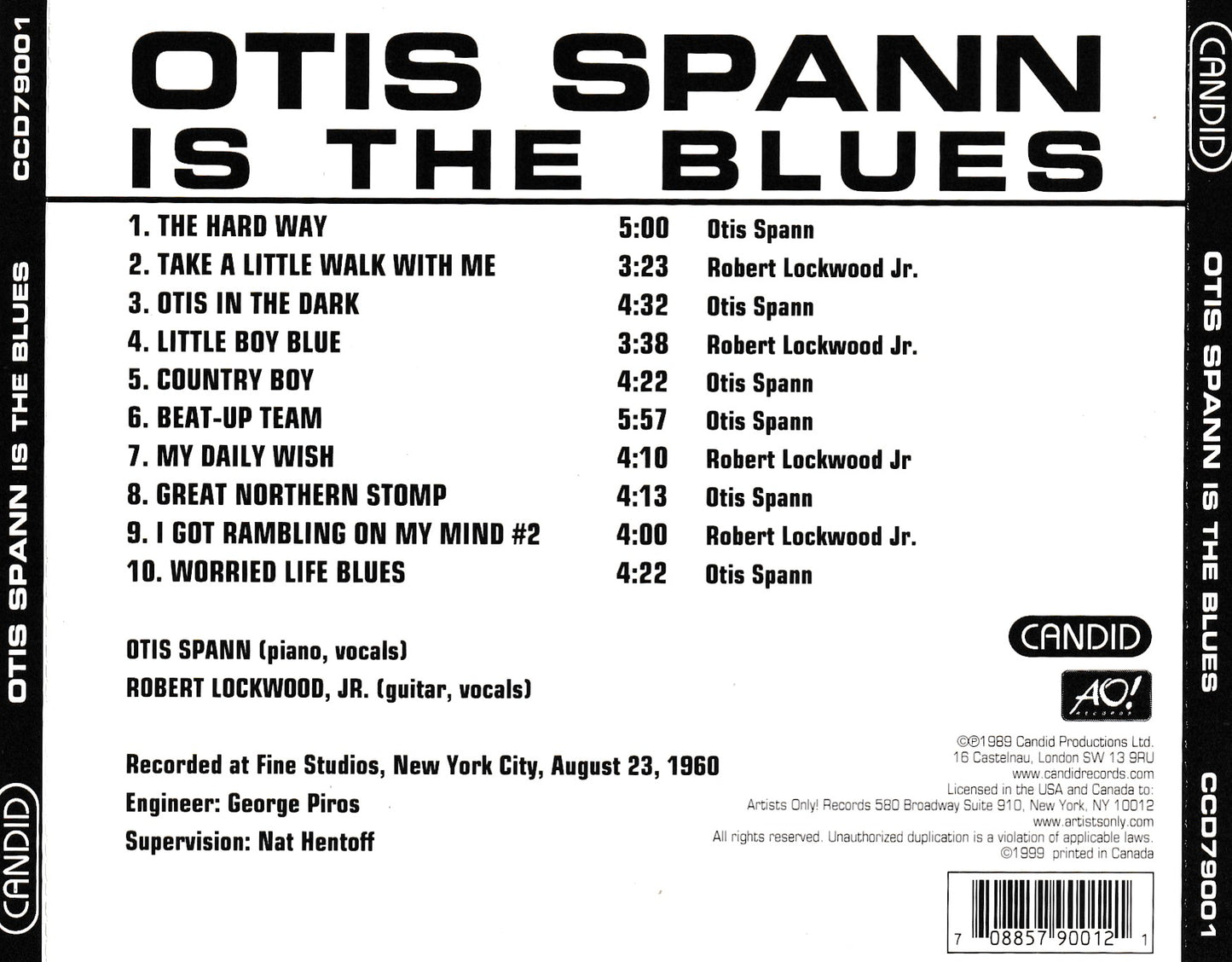 Otis Spann - Is The Blues - CD