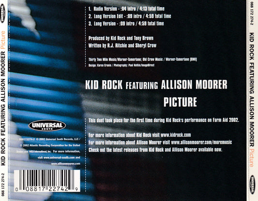 Kid Rock Featuring Allison Moorer - Picture - CD