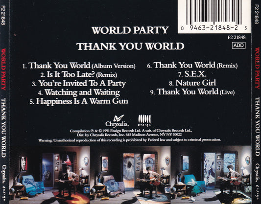 World Party - Thank You World - CD