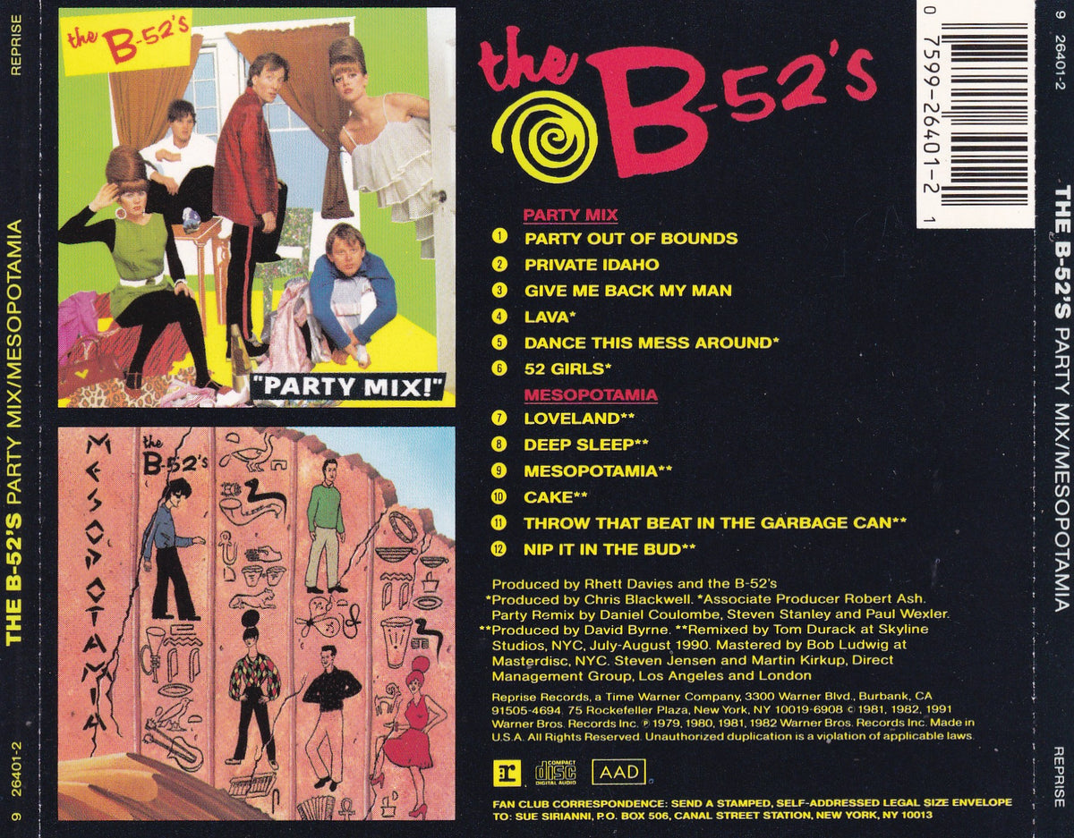 The B-52's - Party Mix/Mesopotamia - CD
