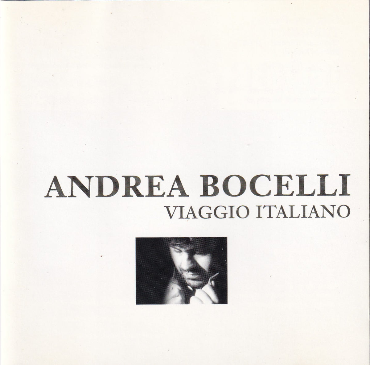 Andrea Bocelli - Viaggio Italiano - CD