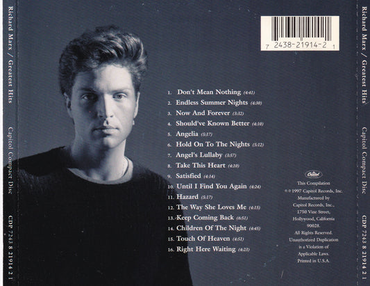 Richard Marx - Greatest Hits - CD