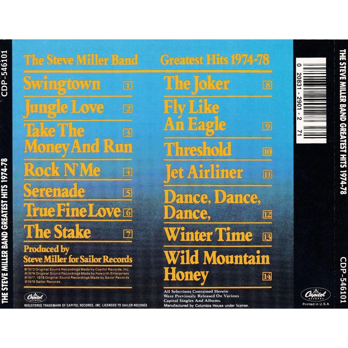 Steve Miller Band - Greatest Hits 74-78 - CD