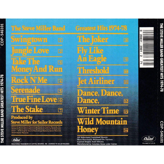 Steve Miller Band - Greatest Hits 74-78 - CD