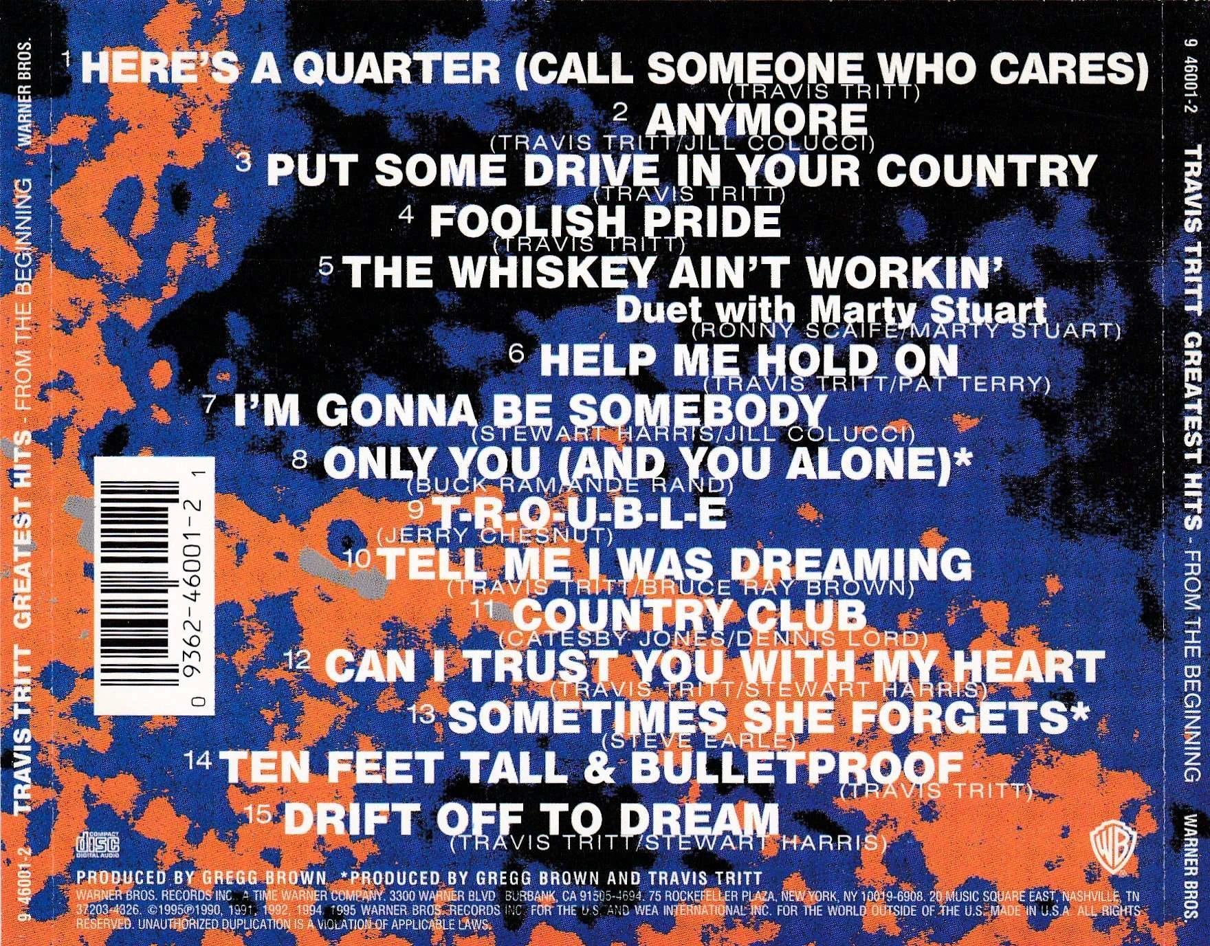 Travis Tritt - Greatest Hits From The Beginning - CD