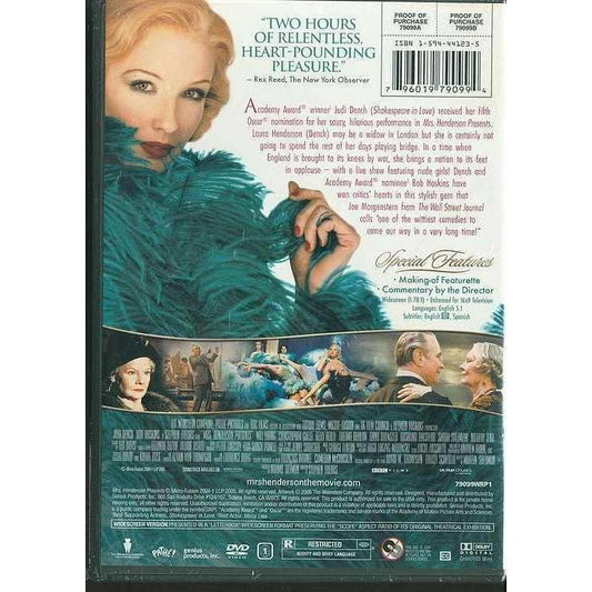 DVD - Mrs. Henderson Presents (Widescreen) Movie
