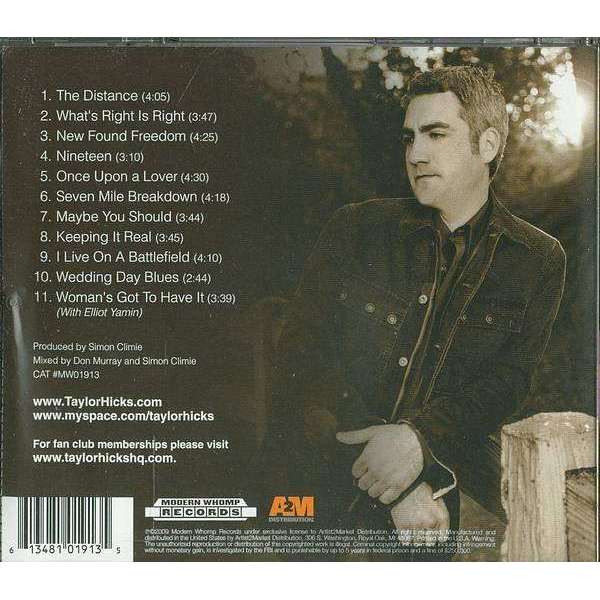 Taylor Hicks - The Distance - CD