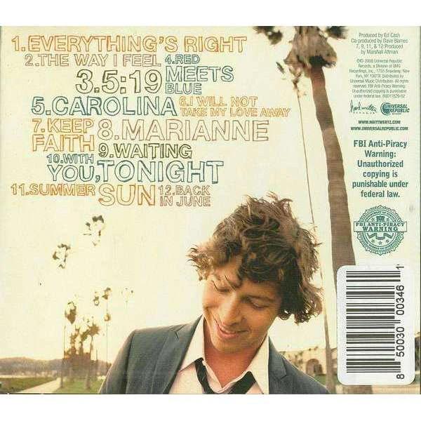 Matt Wertz - Under Summer Sun - CD