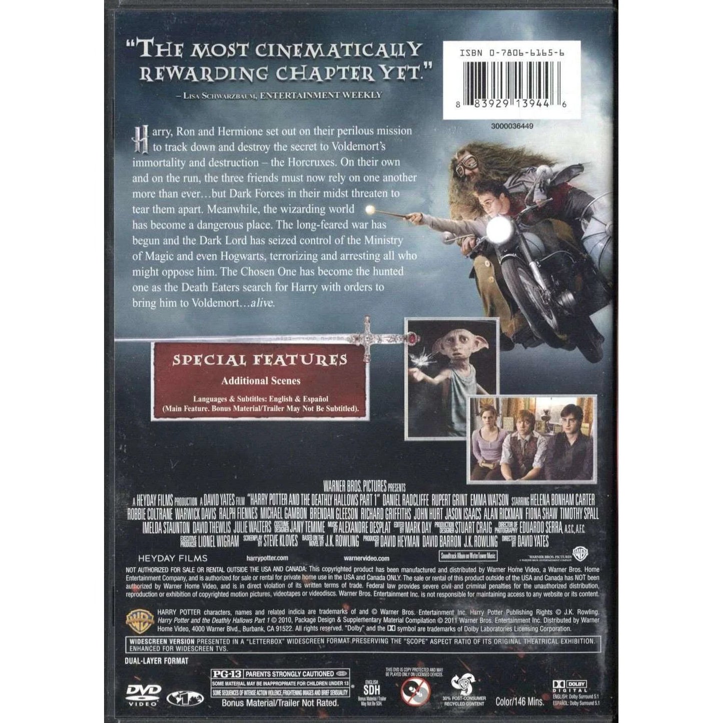 DVD - Harry Potter And The Deathly Hallows, Part 1 (Widescreen)
