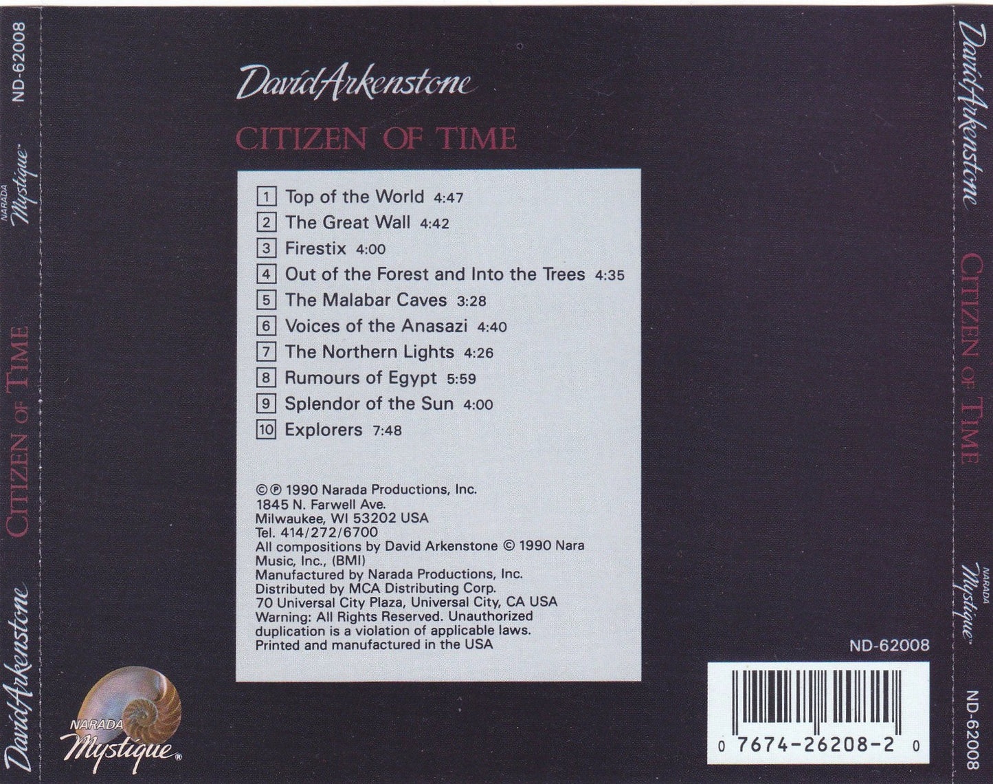 David Arkenstone - Citizen Of Time - CD