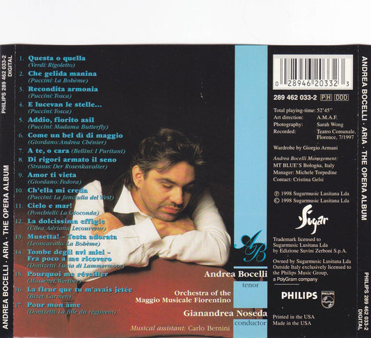 Andrea Bocelli - Aria: The Opera Album - CD