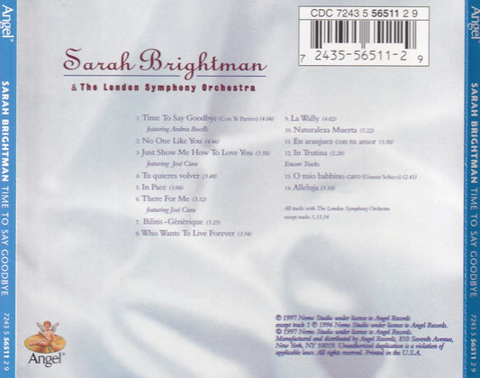 Sarah Brightman - Time To Say Goodbye - CD