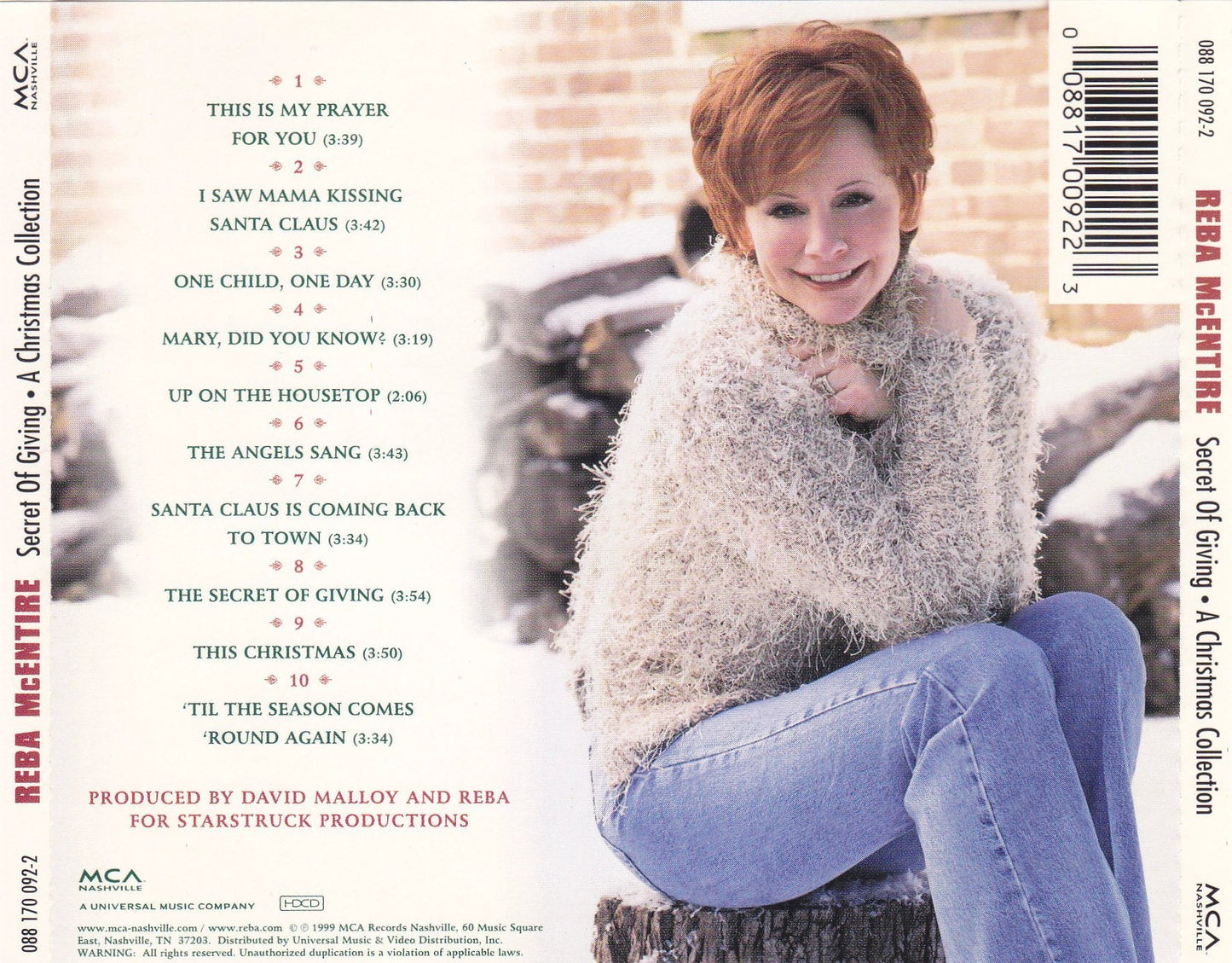 Reba McEntire - The Secret of Giving: A Christmas Collection - CD
