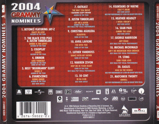 Various Artists - Grammy Nominees 2004 - CD