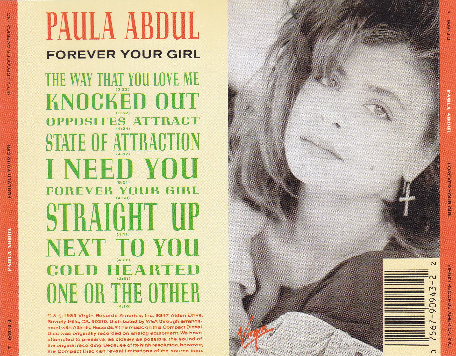 Paula Abdul - Forever Your Girl - CD