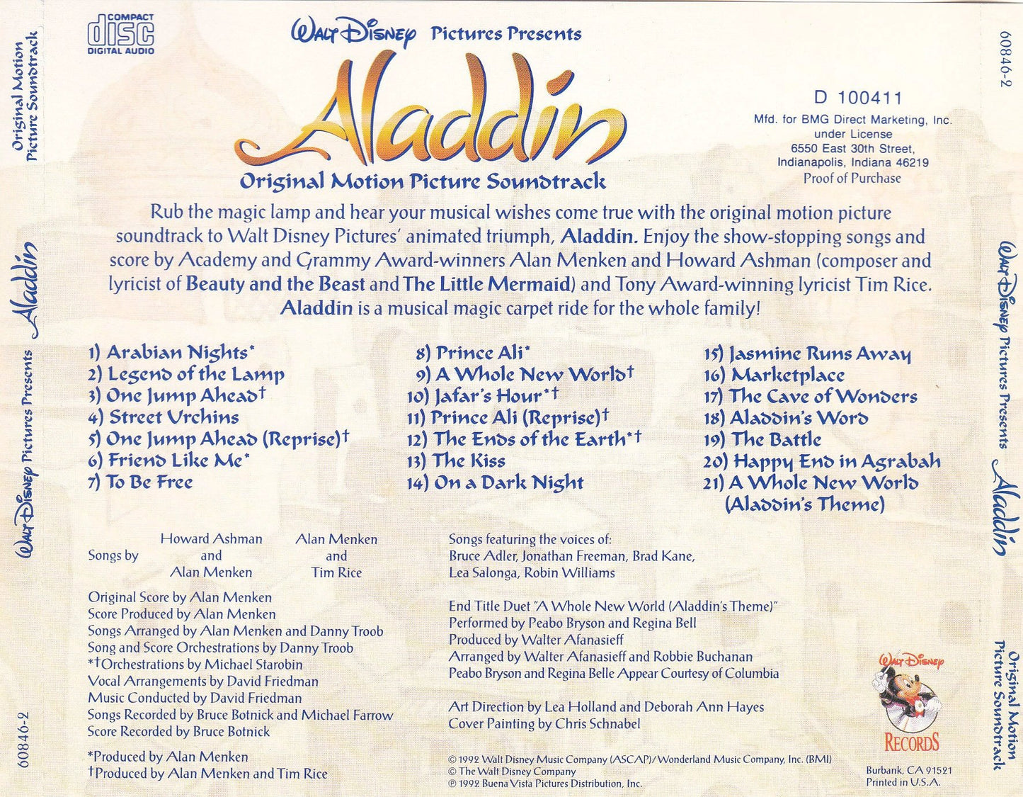 Soundtrack - Aladdin - CD