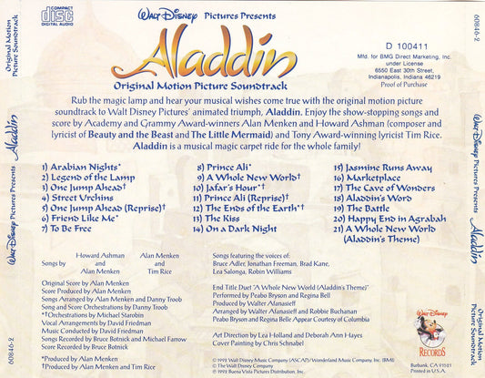 Soundtrack - Aladdin - CD